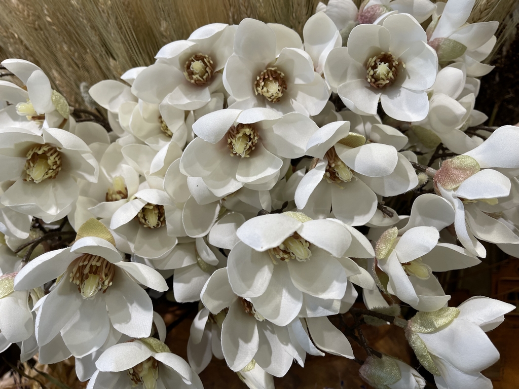 Dirbtinės gėlės „Balta Magnolija“