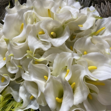 Dirbtinės gėlės „Balta kalija“